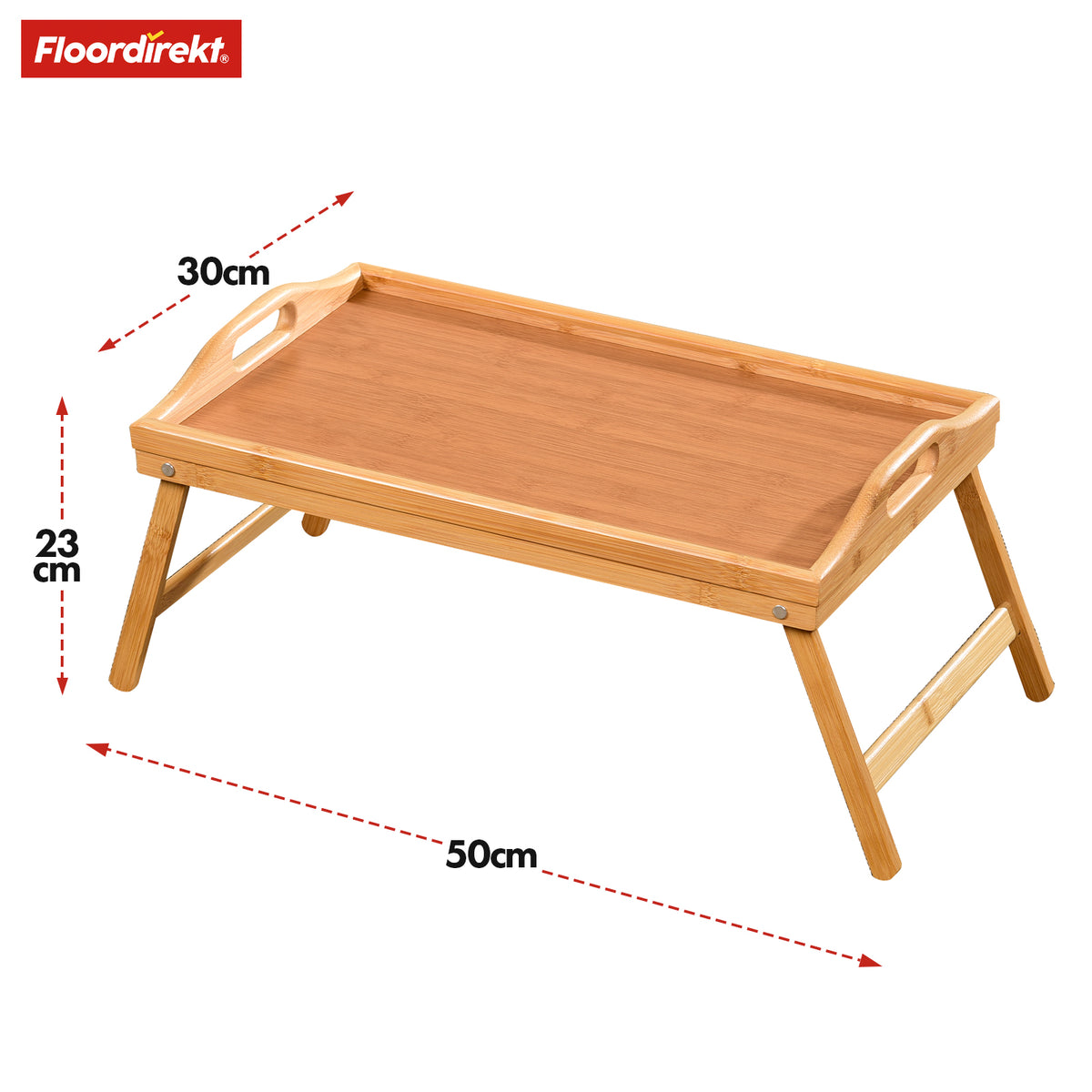 Bamboo bed tray with folding feet | Utah | Practical, stylish and sustainable
