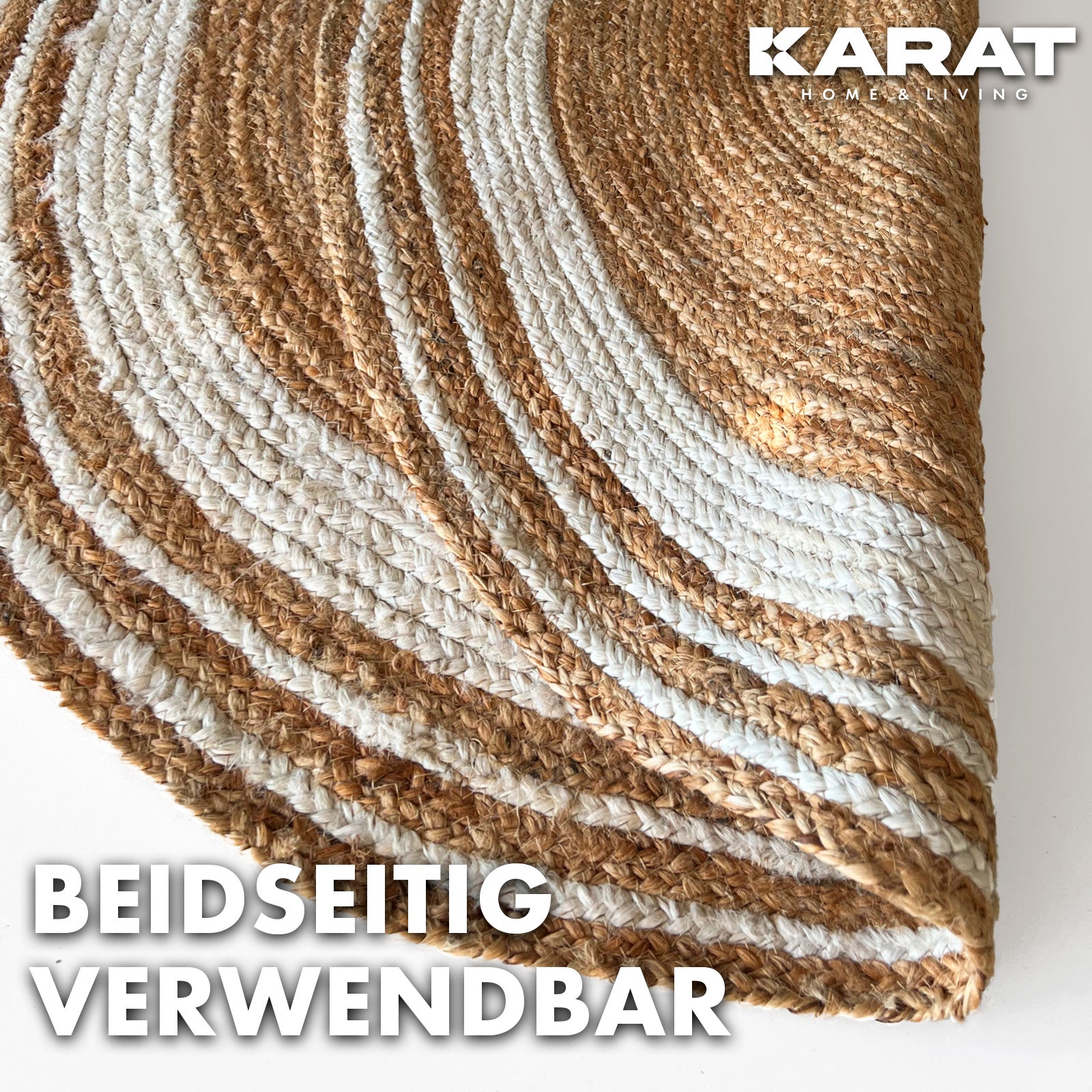 Jute Carpet Delhi | Round | Handwoven | Natural Fibres | Various Sizes