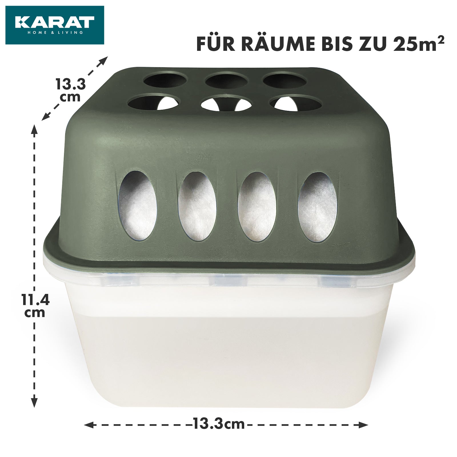 SET of 4 dehumidifiers | Room dehumidifier in 6 colours and 2 designs | Refillable & reusable