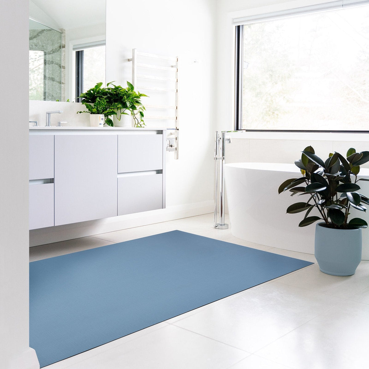 ✂ Vinyl Bath Mat | Non-slip, UV-Resistant Bathroom Runner | Suitable for Underfloor Heating