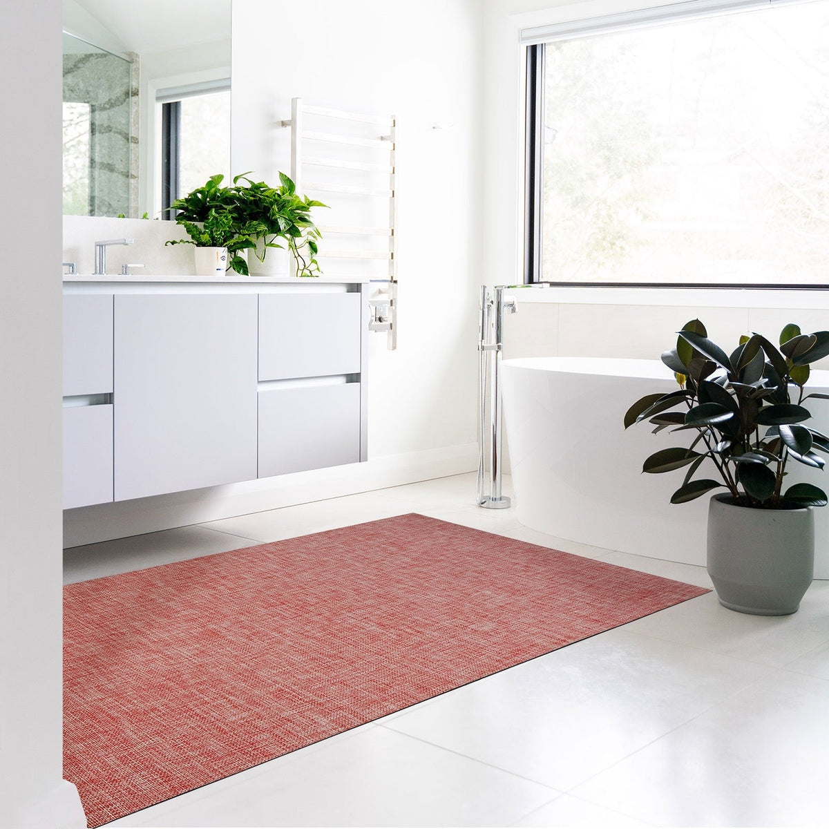 ✂ Vinyl Bath Mat | Non-slip, UV-Resistant Bathroom Runner | Suitable for Underfloor Heating