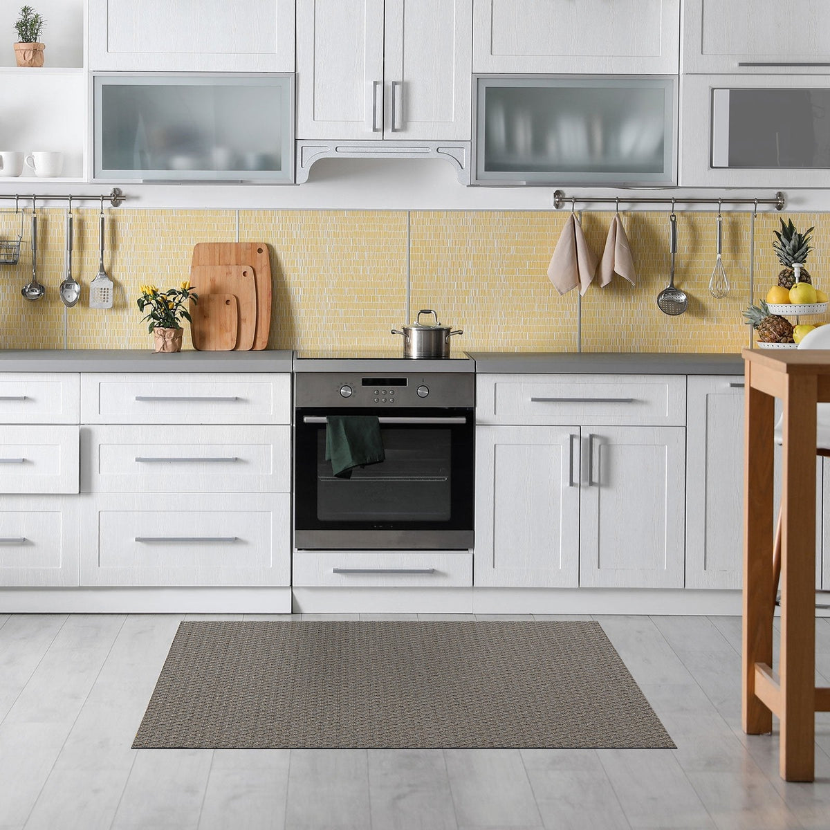 ✂ Vinyl Kitchen Runner Mat | Vinyl Kitchen Rug | Non-slip, UV-Resistant | Easy Care