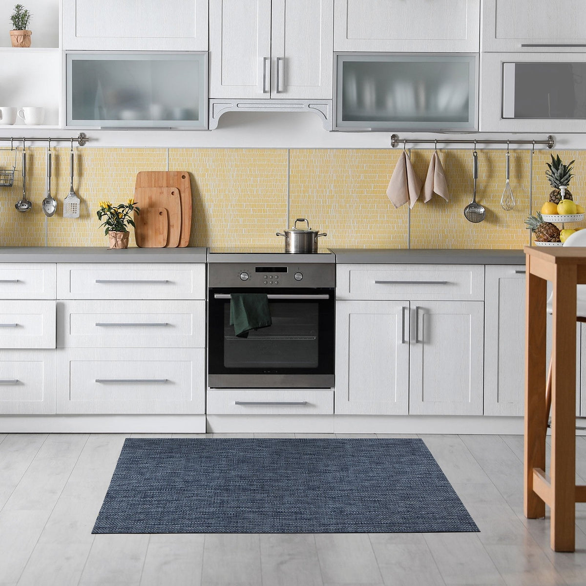 ✂ Vinyl Kitchen Runner Mat | Vinyl Kitchen Rug | Non-slip, UV-Resistant | Easy Care