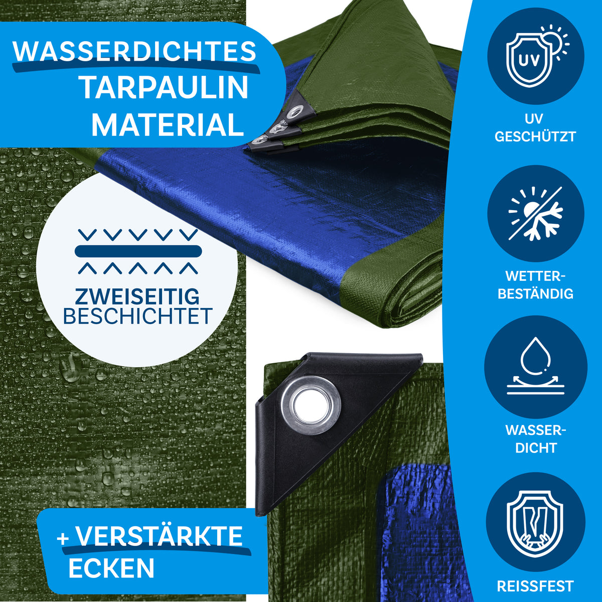 Tarpaulin | Extremely tear-resistant | Reliable protection for versatile applications | 180 g/m²