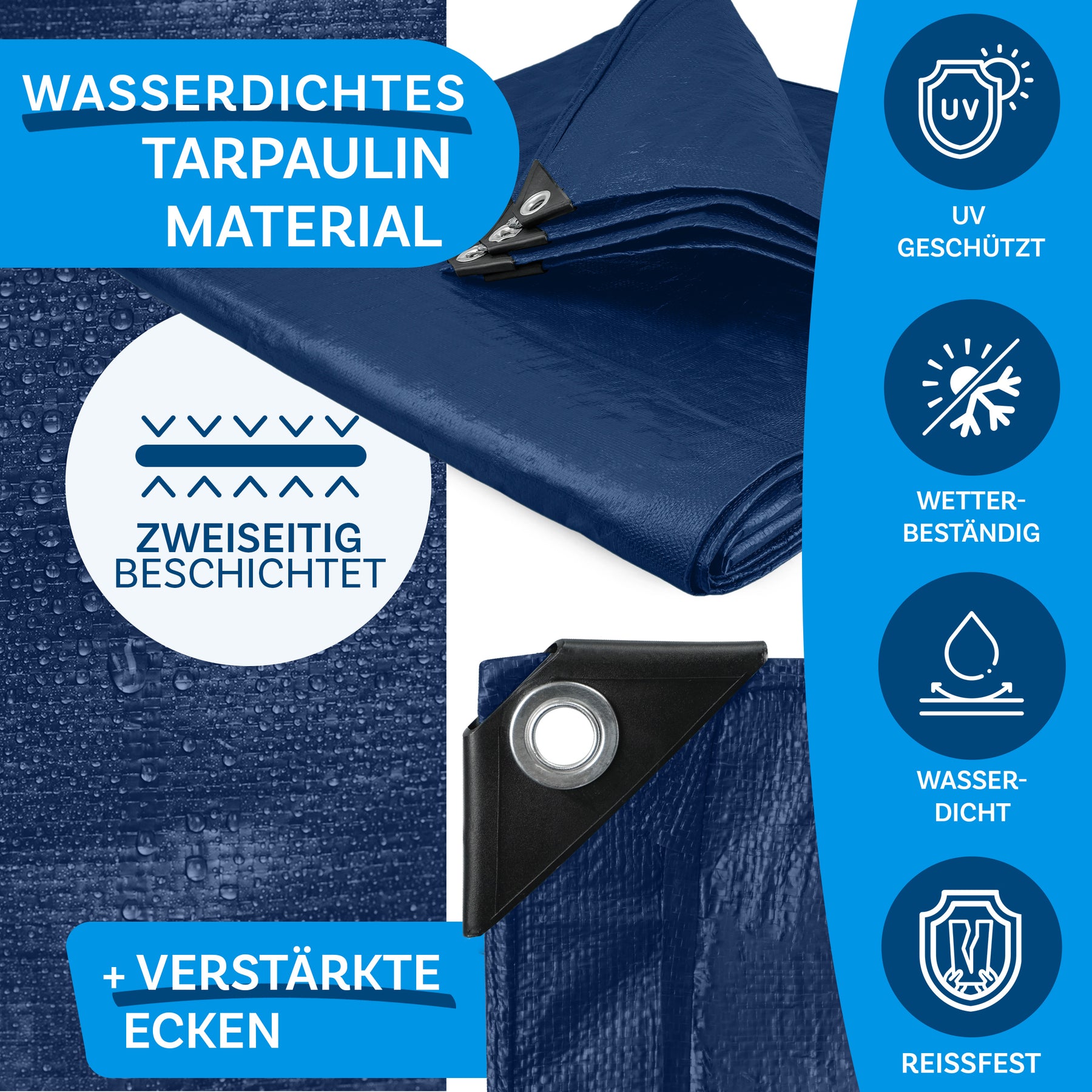 Tarpaulin | Extremely tear-resistant | Reliable protection for versatile applications | 180 g/m²