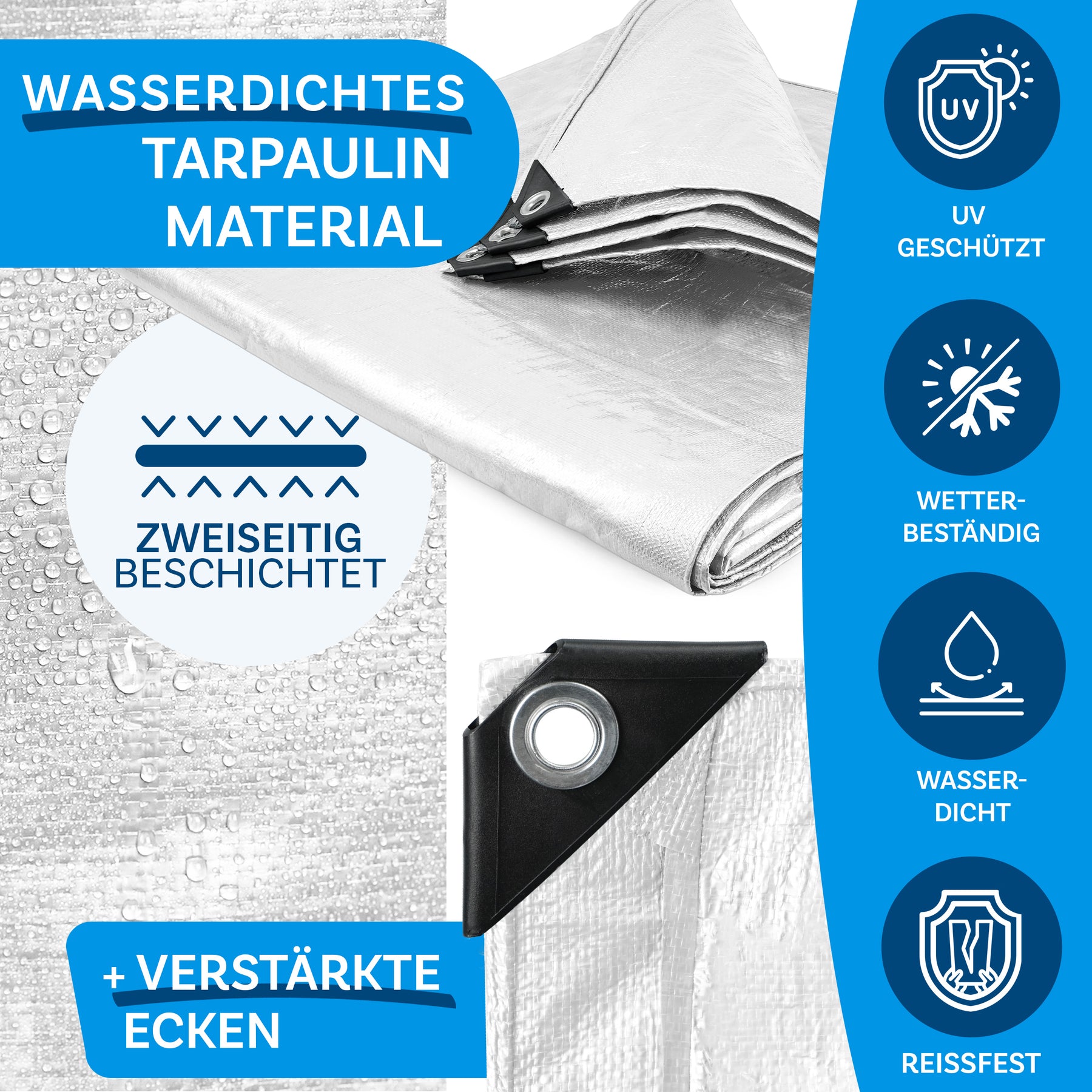 Tarpaulin | Extremely tear-resistant | Reliable protection for versatile applications | 180 g/m²