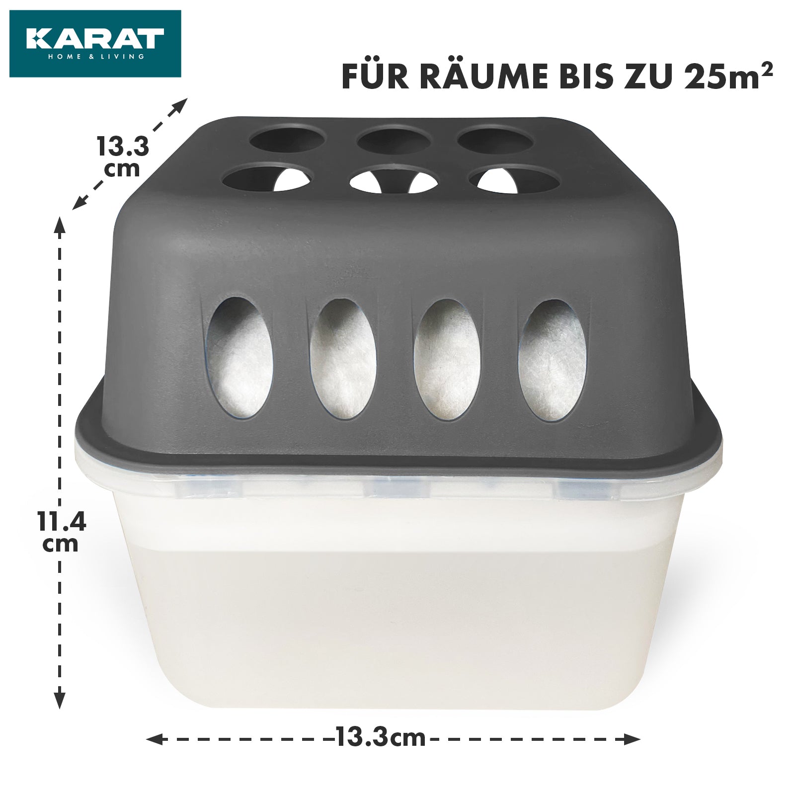 SET of 4 dehumidifiers | Room dehumidifier in 6 colours and 2 designs | Refillable & reusable