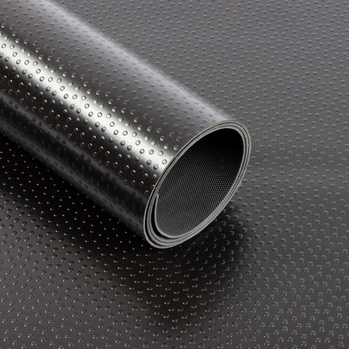 ✂ PVC Vinyl Flooring | Dots | Black | Thickness: 2 mm