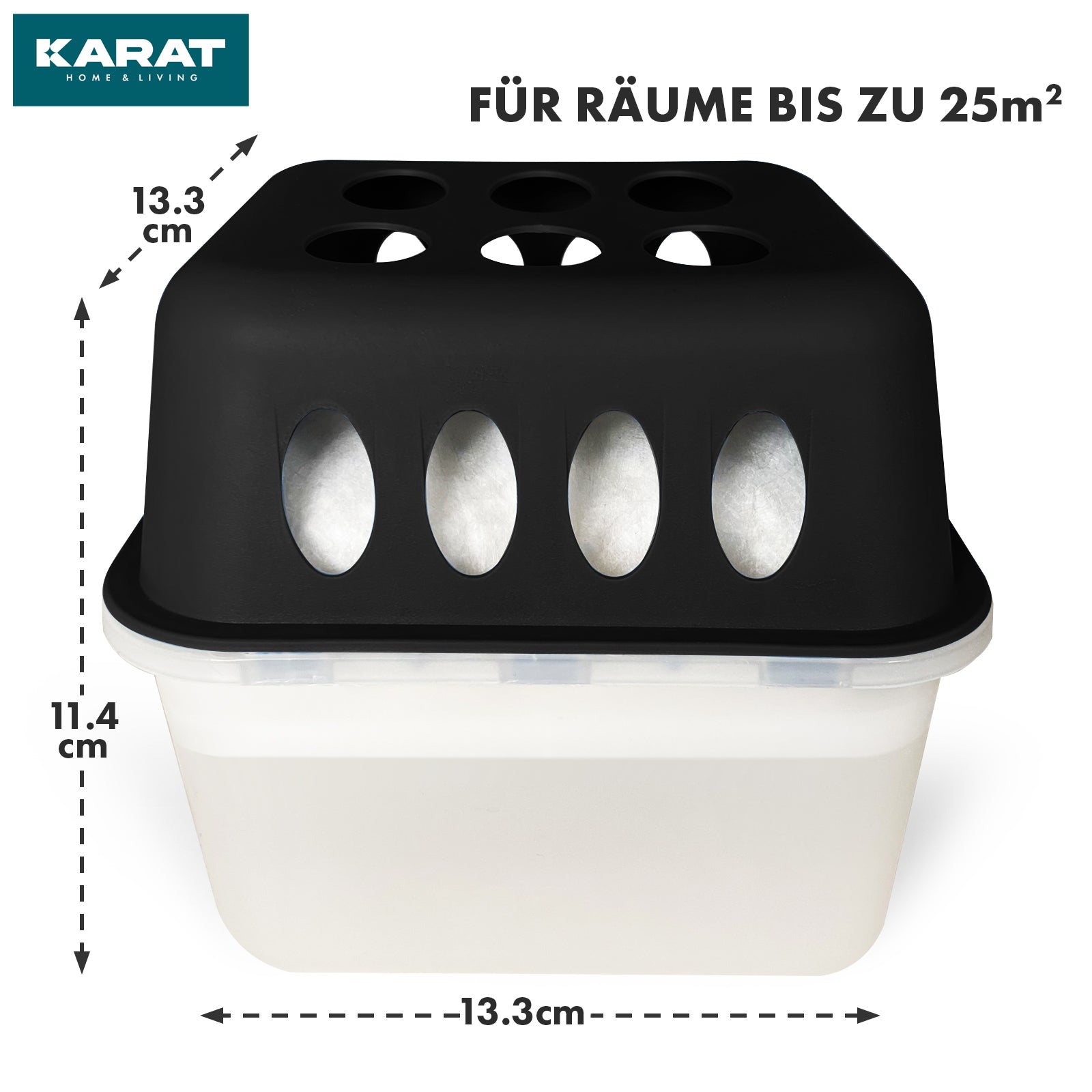 SET of 4 dehumidifiers | Room dehumidifier in 6 colours and 2 designs | Refillable & reusable