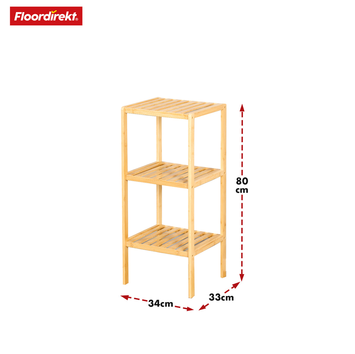 Bamboo standing shelf | Lowa | Ideal for creatively arranging your home accessories | Available in 3 sizes