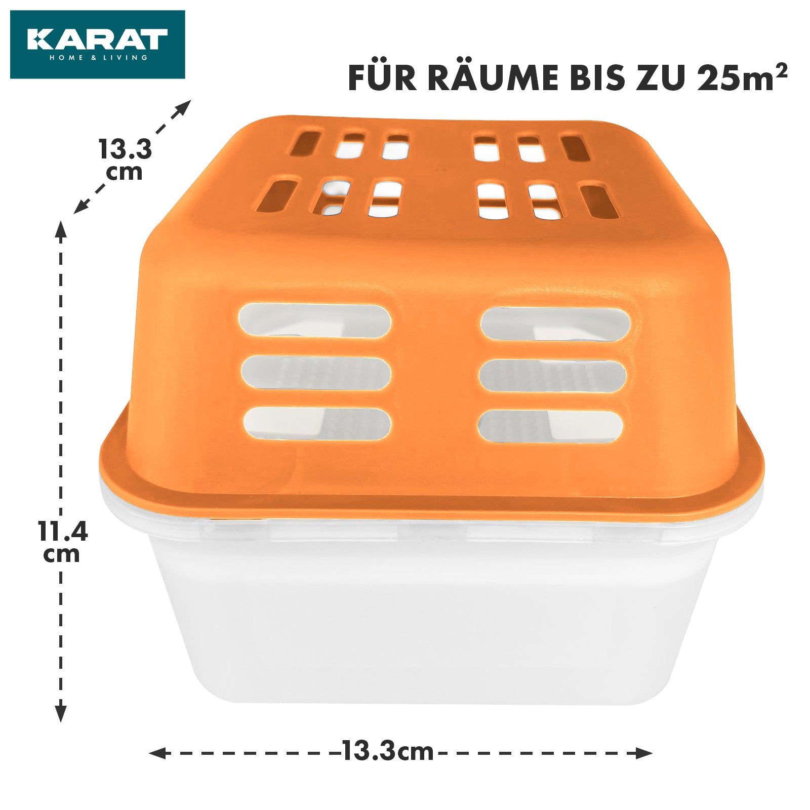 SET of 4 dehumidifiers | Room dehumidifier in 6 colours and 2 designs | Refillable & reusable