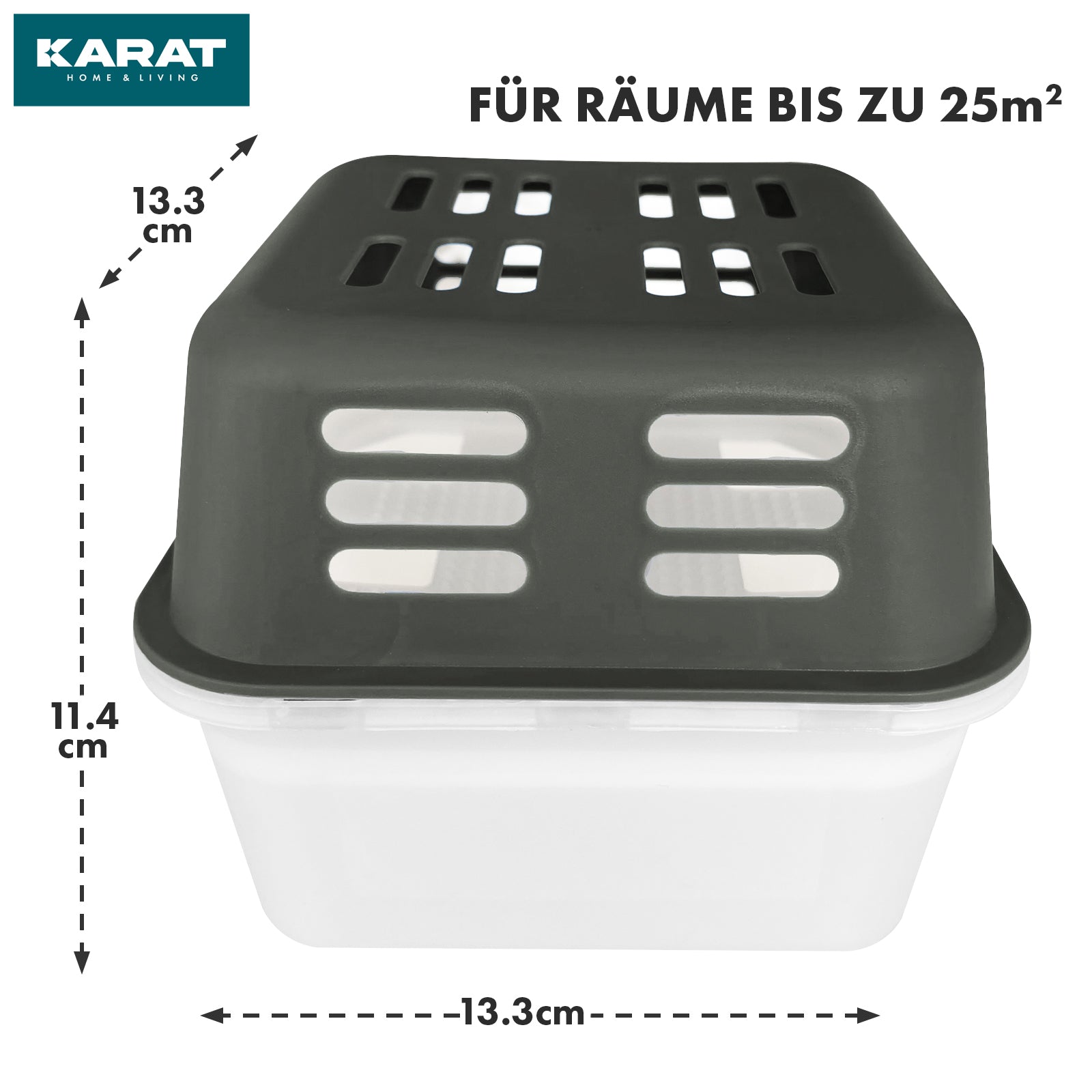 SET of 4 dehumidifiers | Room dehumidifier in 6 colours and 2 designs | Refillable & reusable