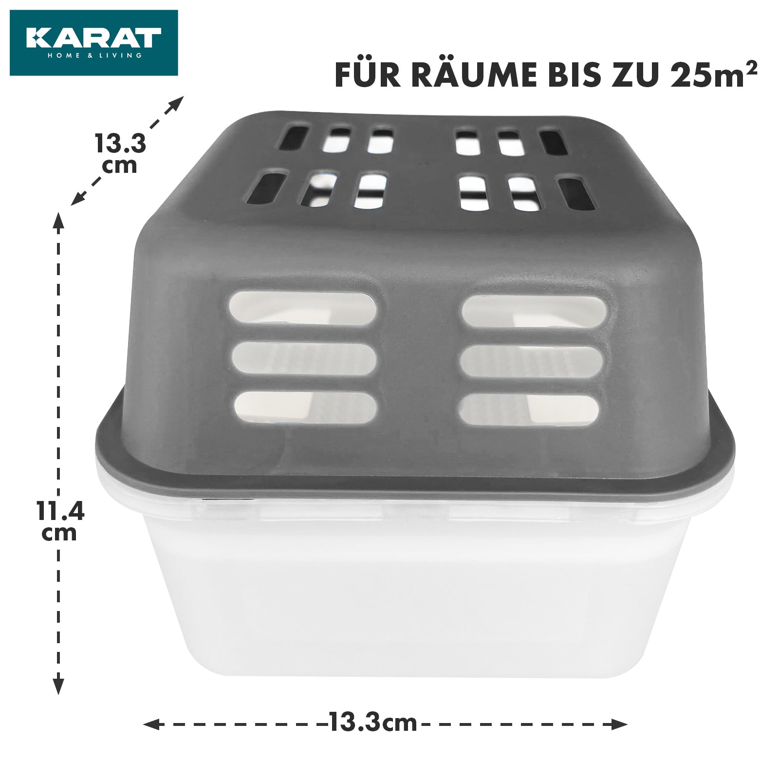 SET of 4 dehumidifiers | Room dehumidifier in 6 colours and 2 designs | Refillable & reusable