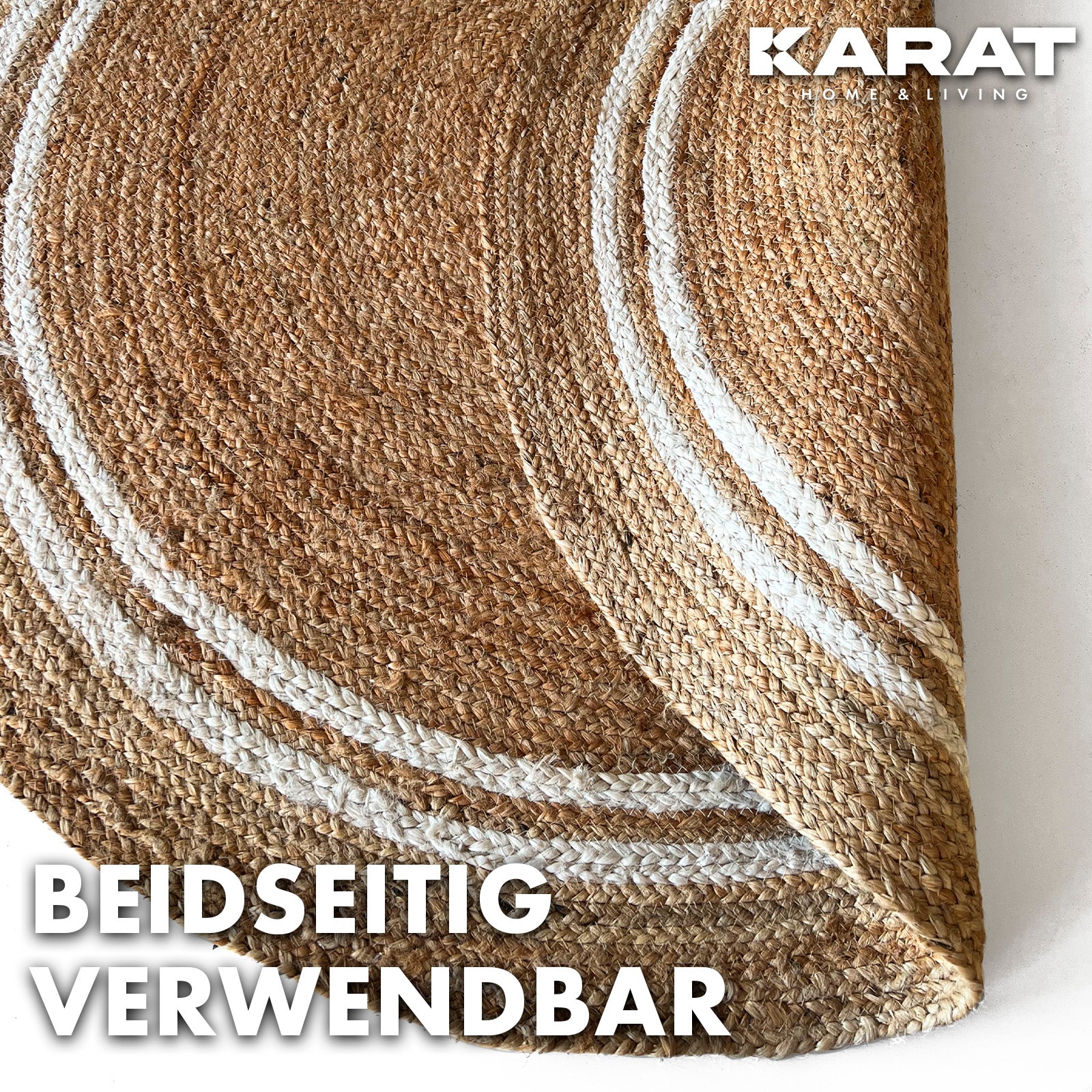 Jute Carpet Mumbai | Round | Handwoven | Natural Fibres | Various Sizes