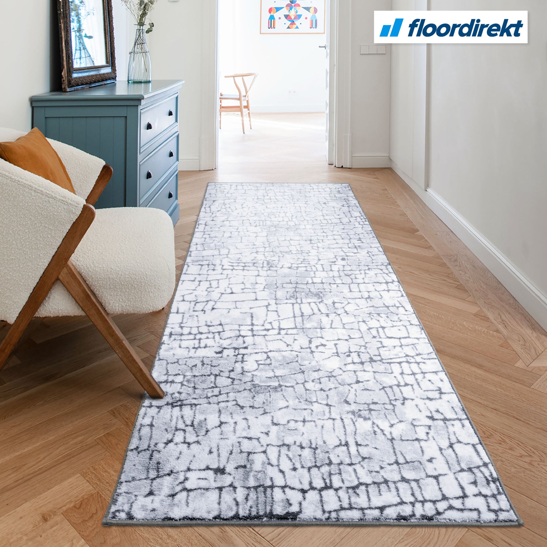 Made-To-Measure Carpet Runner | Aqua | Multi-Runner | Modern Living Rug