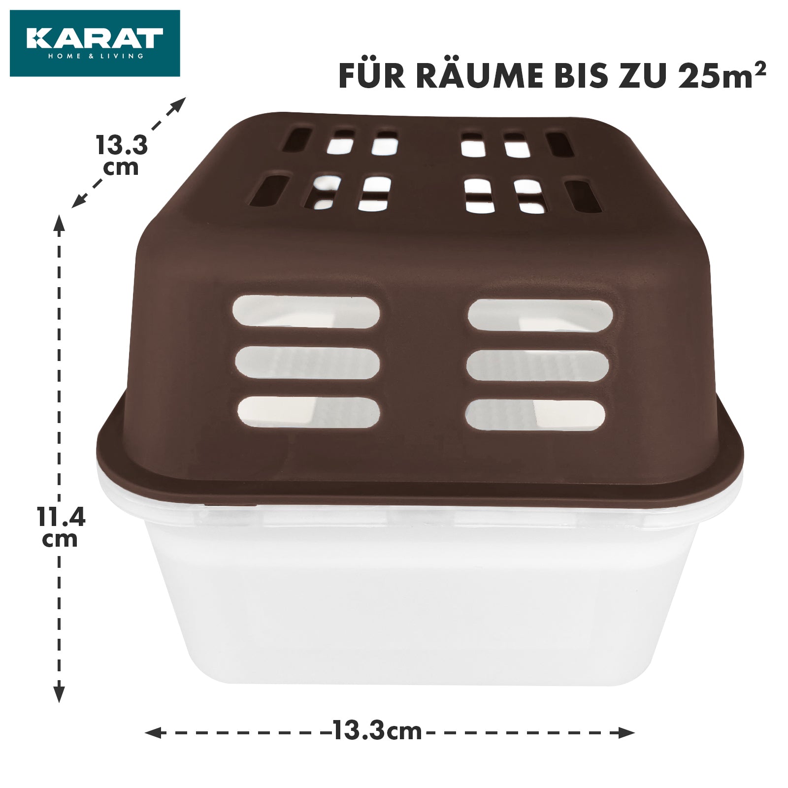 SET of 4 dehumidifiers | Room dehumidifier in 6 colours and 2 designs | Refillable & reusable