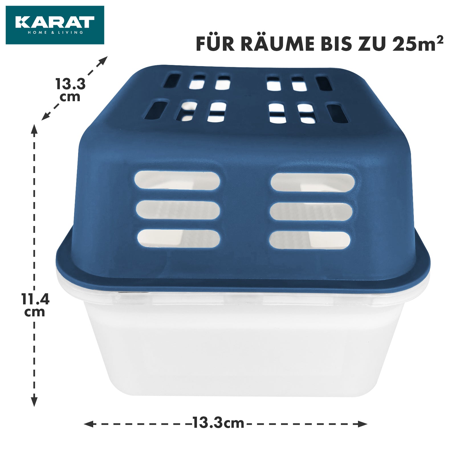 SET of 4 dehumidifiers | Room dehumidifier in 6 colours and 2 designs | Refillable & reusable