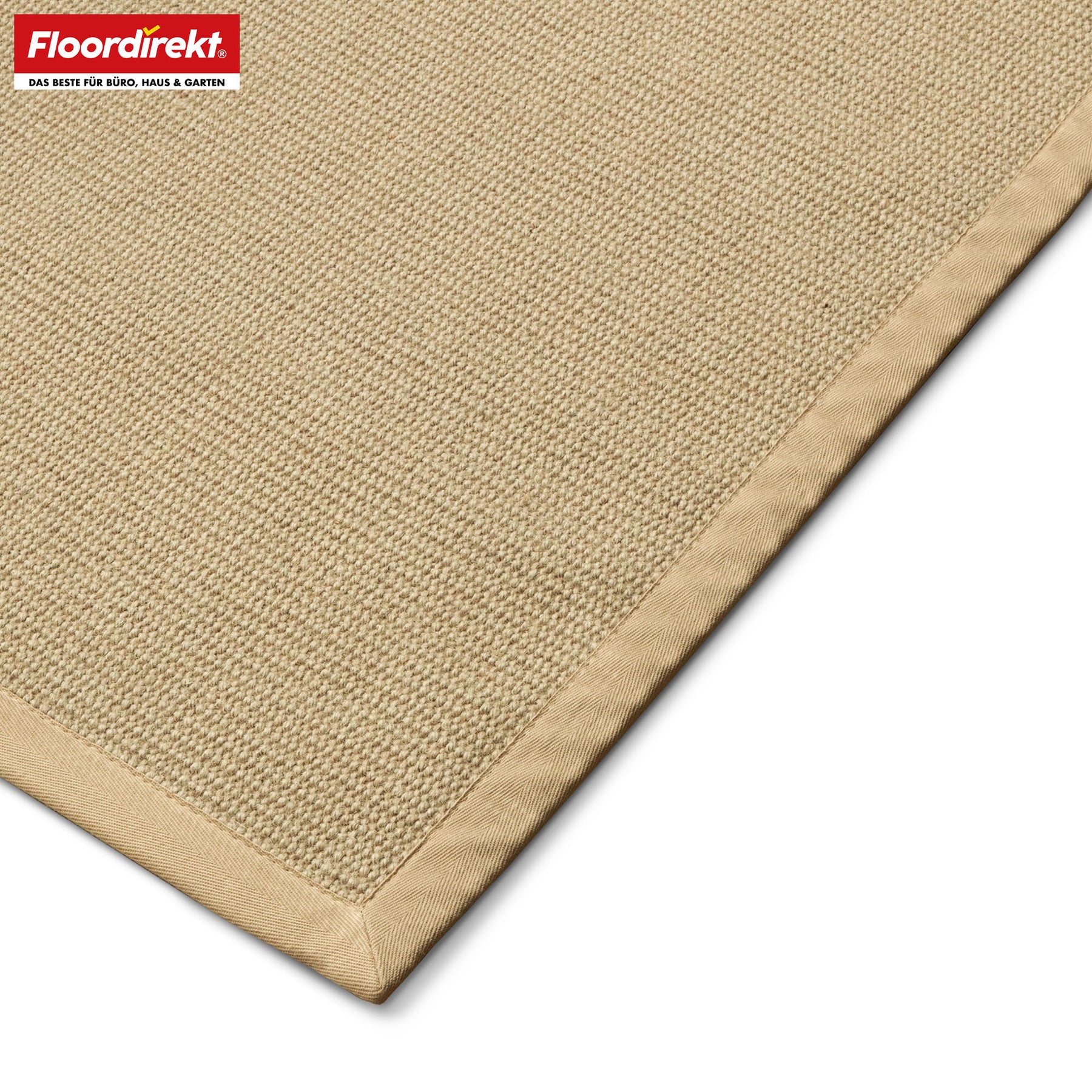 Sisal rug | Bombay | With non-slip backing & cotton border | In many sizes