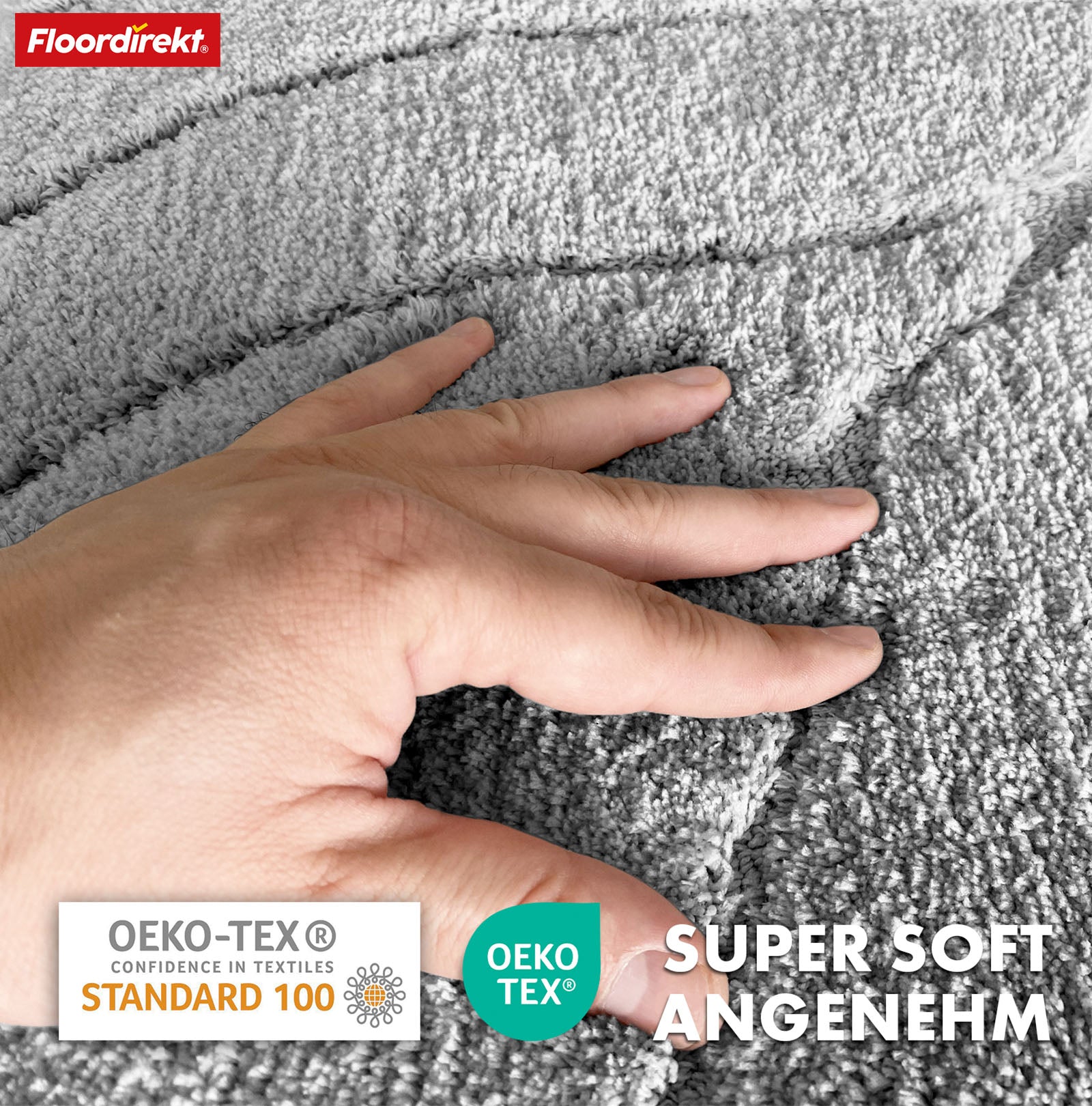 Bath mat | Maris | Bath mat in round | Soft microfibre, non-slip & suitable for underfloor heating