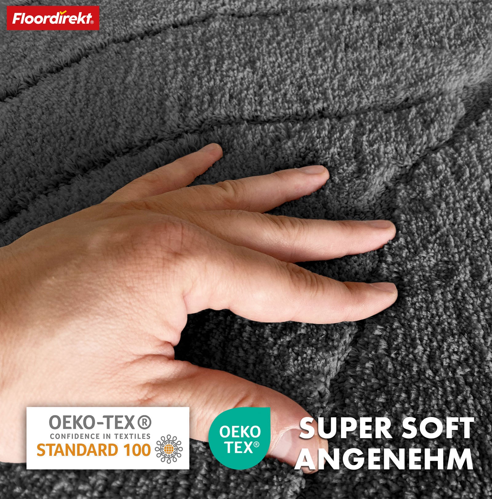 Bath mat | Maris | Bath mat in round | Soft microfibre, non-slip & suitable for underfloor heating
