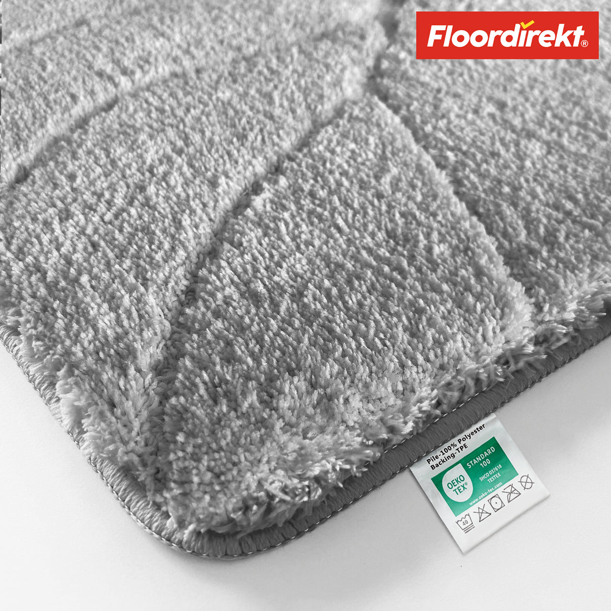 Bath mat | Maris | Fluffy bath mat with leaf structure | Available in various colours and sizes