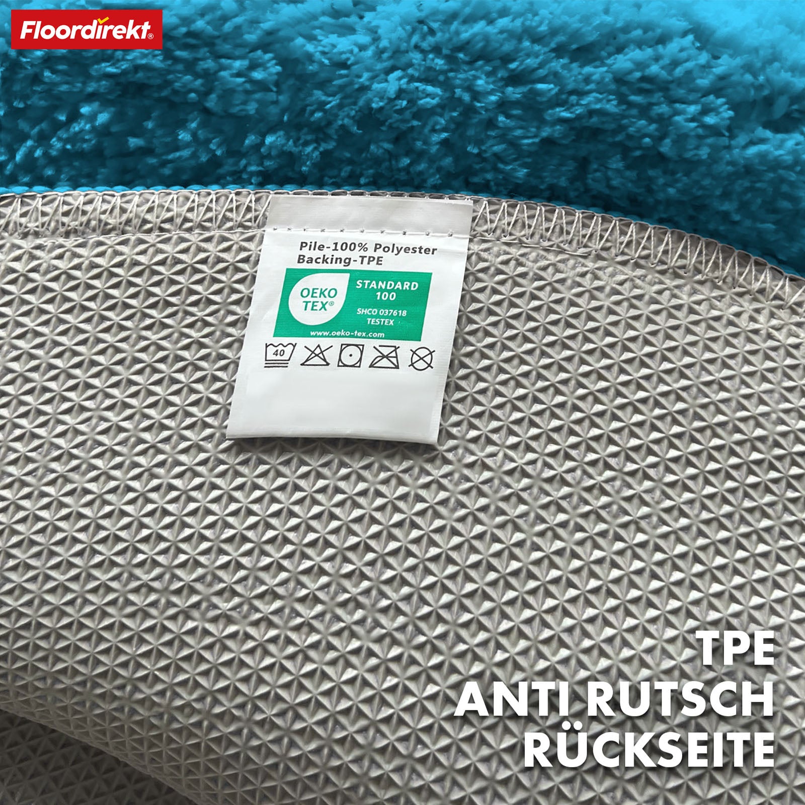 Bath mat | Maris | Bath mat in round | Soft microfibre, non-slip & suitable for underfloor heating