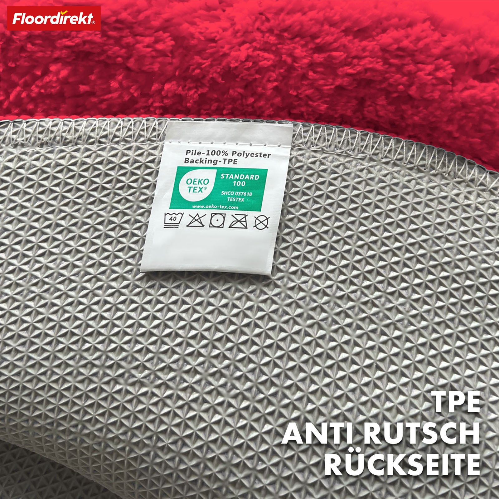 Bath mat | Maris | Bath mat in round | Soft microfibre, non-slip & suitable for underfloor heating