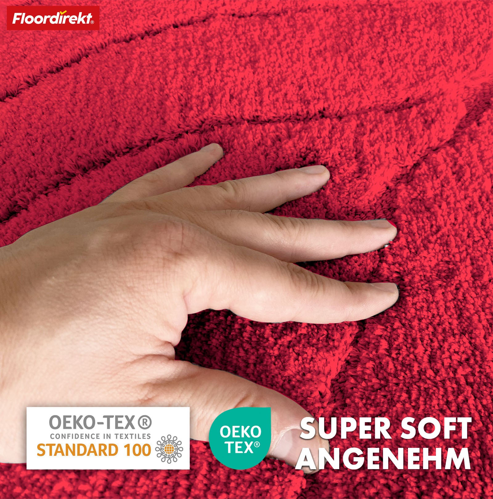 Bath mat | Maris | Bath mat in round | Soft microfibre, non-slip & suitable for underfloor heating