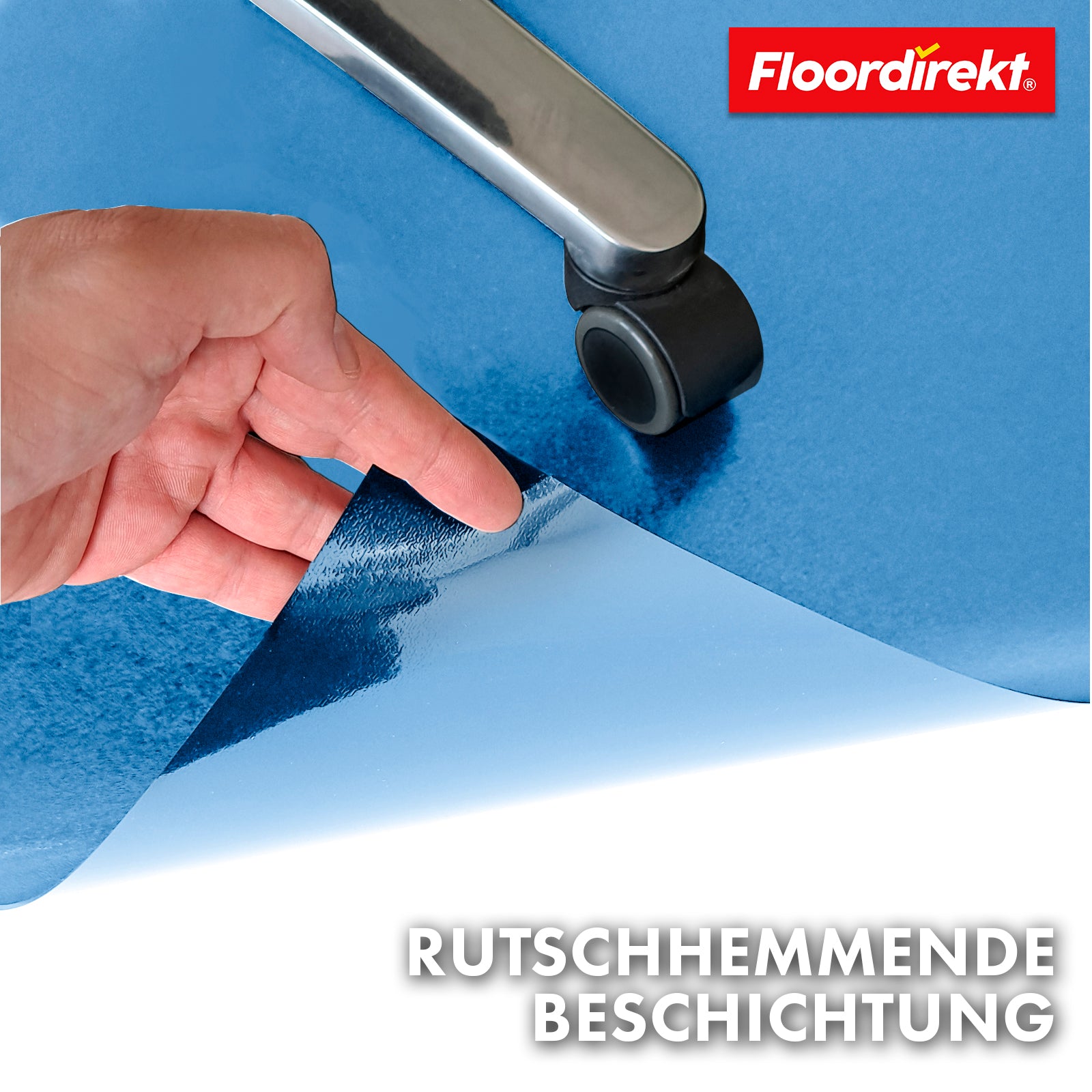 Floor protection mat with bevelled edge in various colours | Kleopatra | Optimum protection for your floors | In many sizes and colours