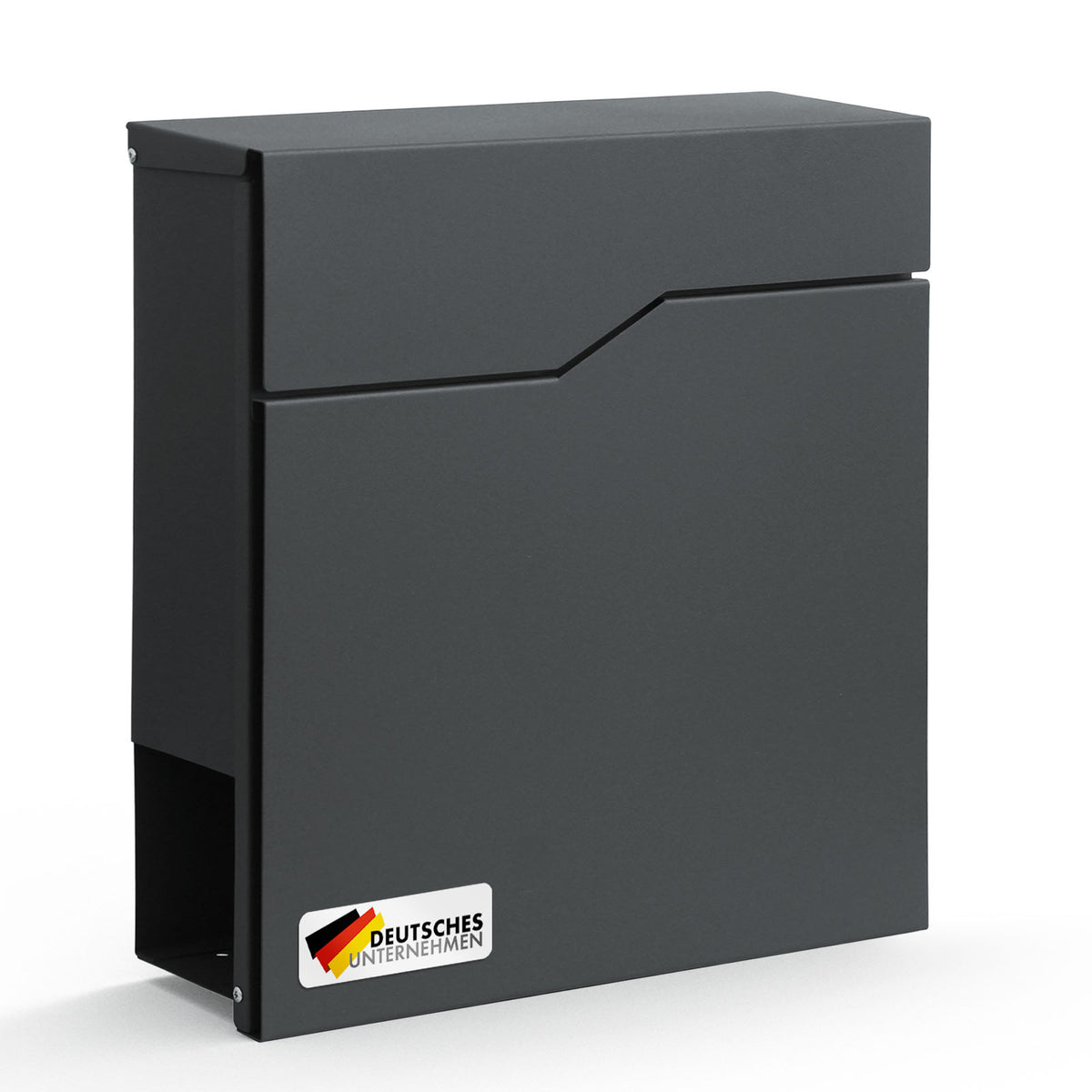 Letter box | Jean | Sturdy steel letter box with newspaper compartment and large insertion flap