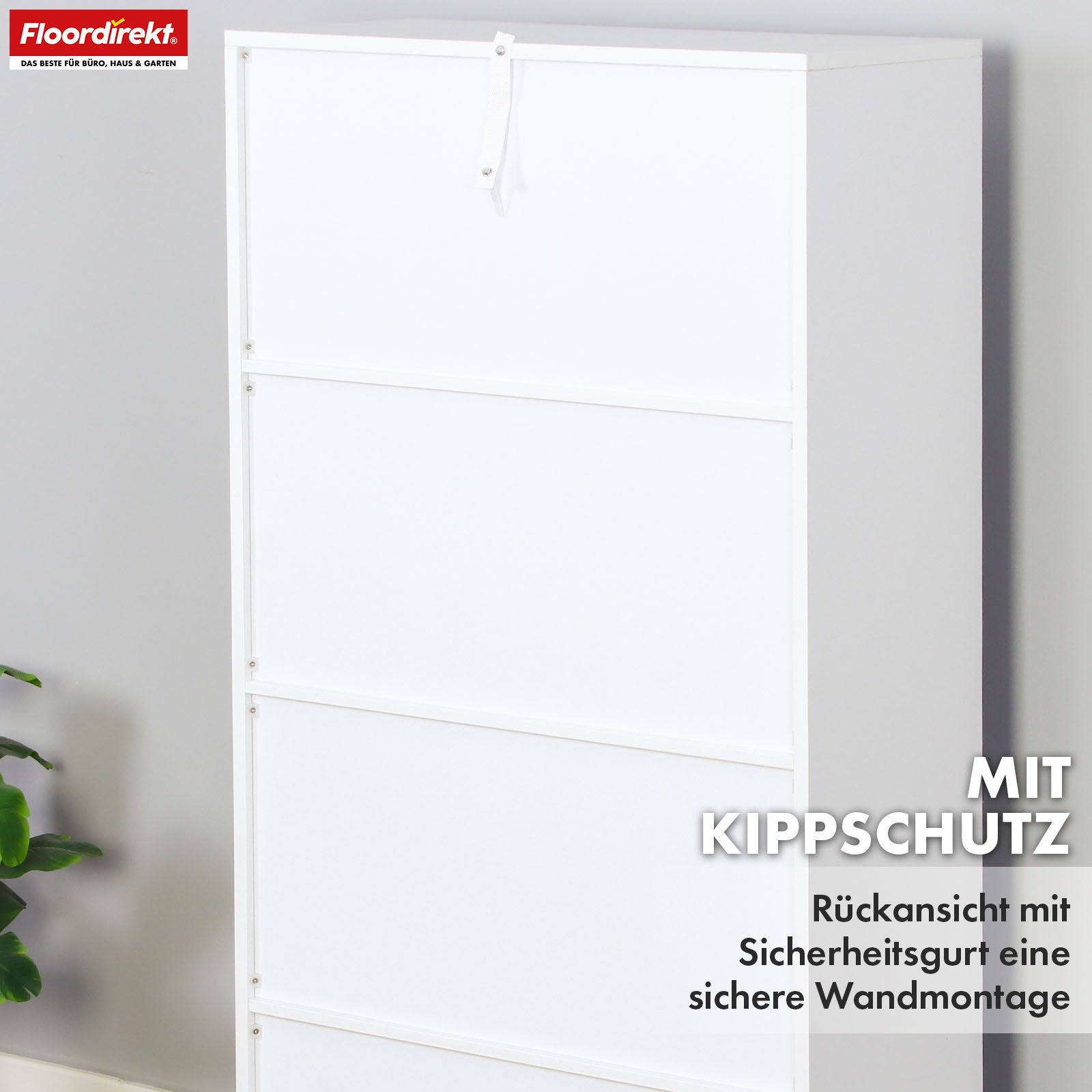 Bookcase | Arkansas | White MDF standing shelf with 5-9 shelves for books and home accessories