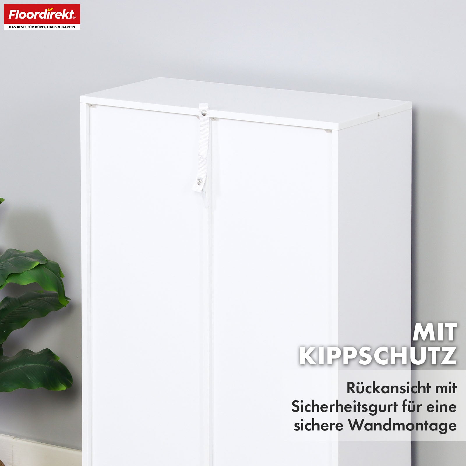 Bookcase | Arkansas | White MDF standing shelf with 5-9 shelves for books and home accessories