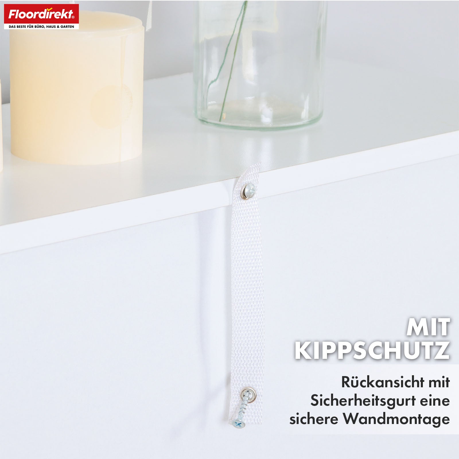 Bookcase | Maine | White wooden bookshelf with 3/4/6 shelves | Open & space-saving for living room, office & more