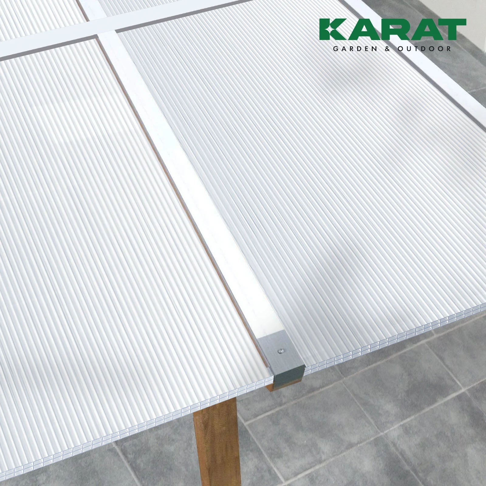 Polycarbonate Sheet | Double Wall Sheeting | 60.5 x 121 cm | For DIY, Roofing and Construction