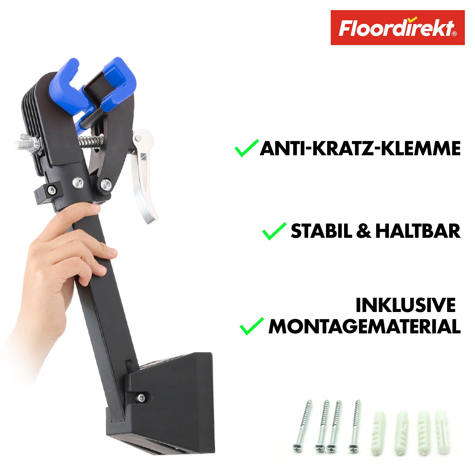 Bicycle wall mount | Levin | Compatible with most bicycle frames | Load capacity up to 20 kg