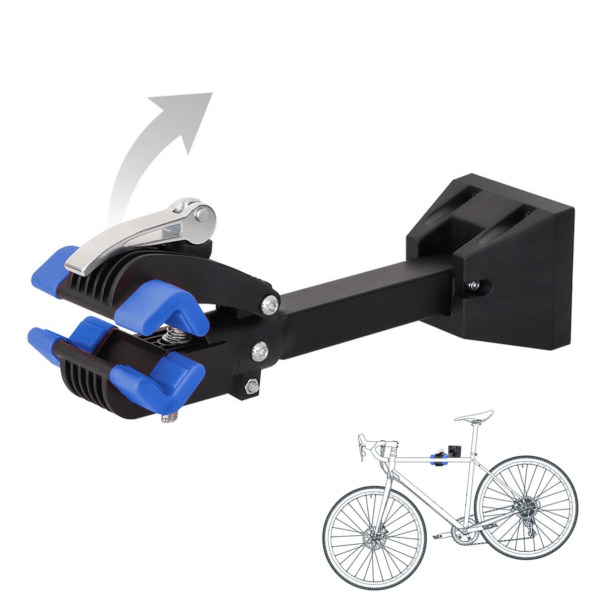 Bicycle wall mount | Levin | Compatible with most bicycle frames | Load capacity up to 20 kg