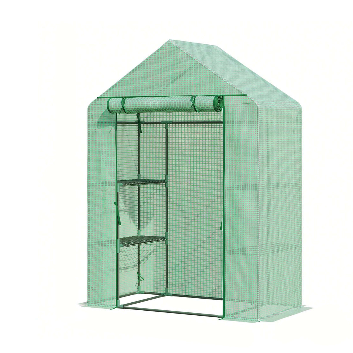 Greenhouse | Harrest | Durable, UV-resistant film greenhouse with sturdy steel frame and metal storage grid | Choice of two sizes