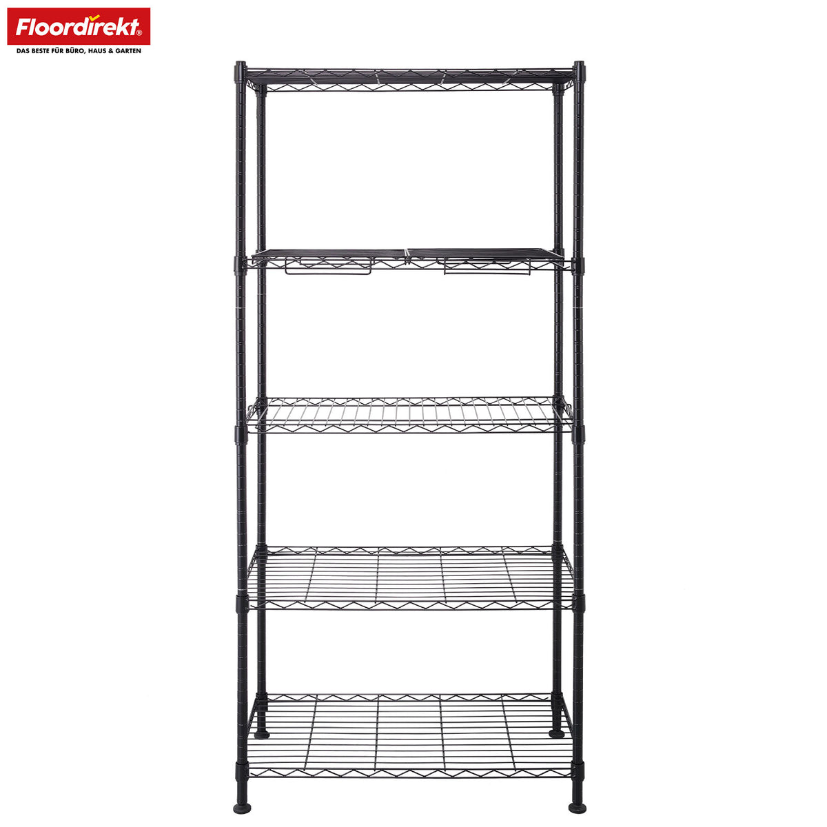 Wire shelving | Taranaki | Open metal shelving made of powder-coated steel with removable shelves