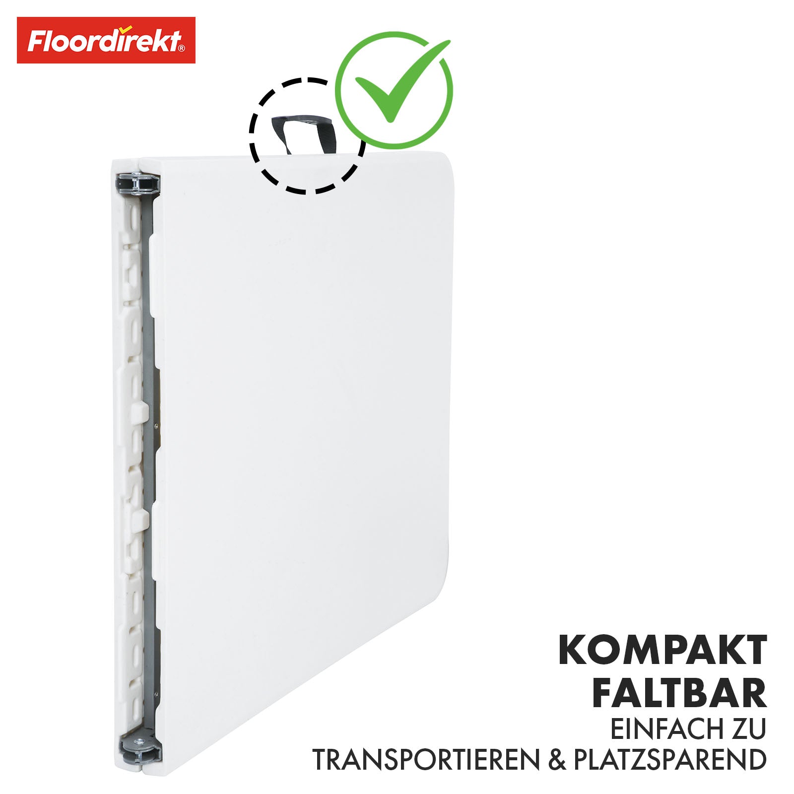 Folding table | Akita | Durable and weatherproof table for home, garden and camping | 183 x 76 cm