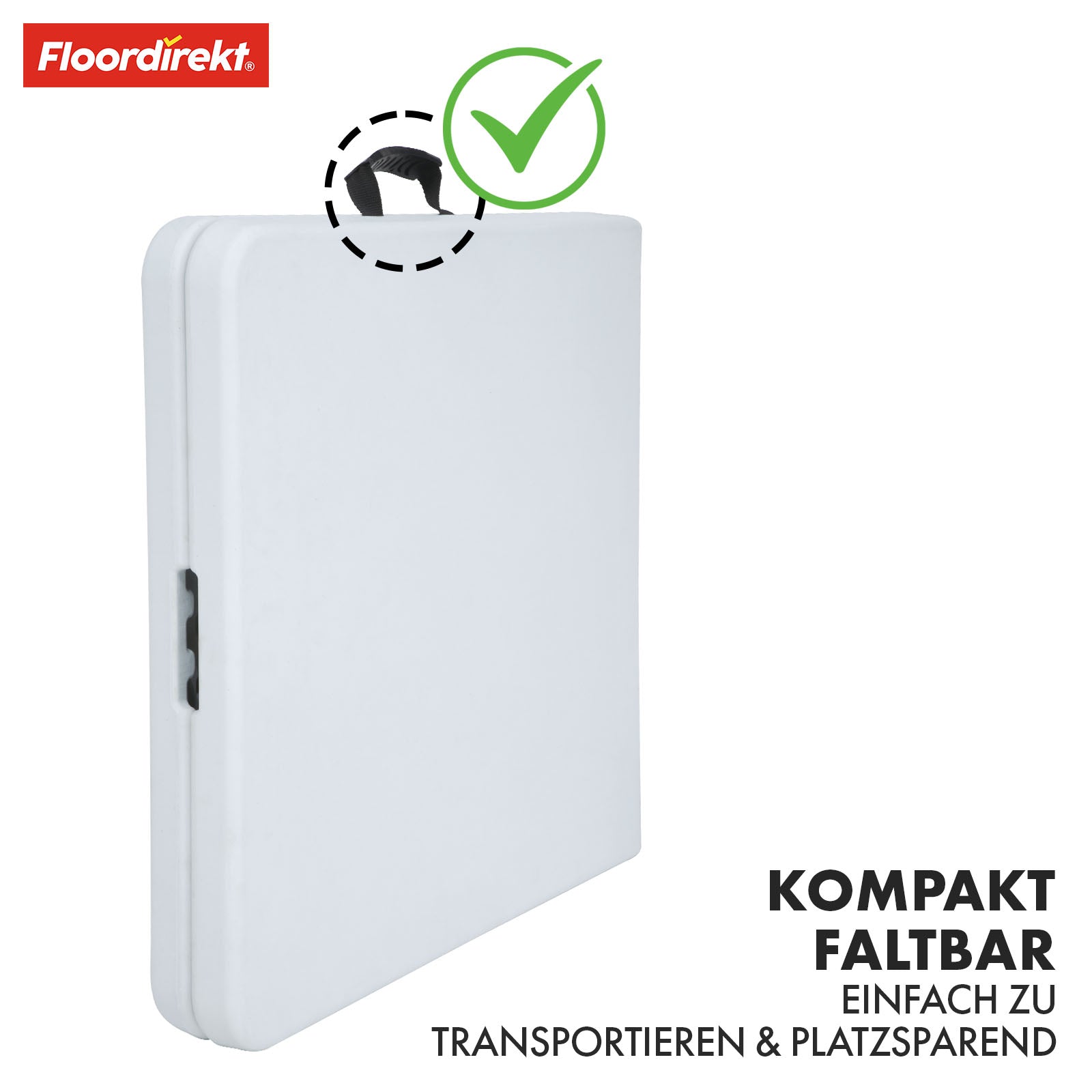 Folding table | Fukui | Weatherproof, stable and mobile for indoor and outdoor use | 120 x 60 cm