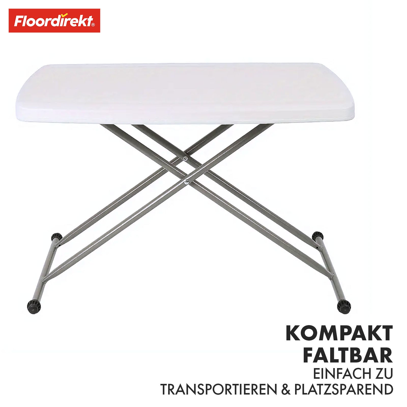 Folding table | Nara | Versatile, stable and space-saving for every occasion | 75.5 x 49 cm