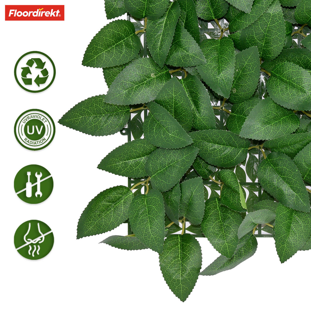 Plant wall | Big Rose Leaf | Elegant wall design with large rose petals for every home | 33 x 33 cm