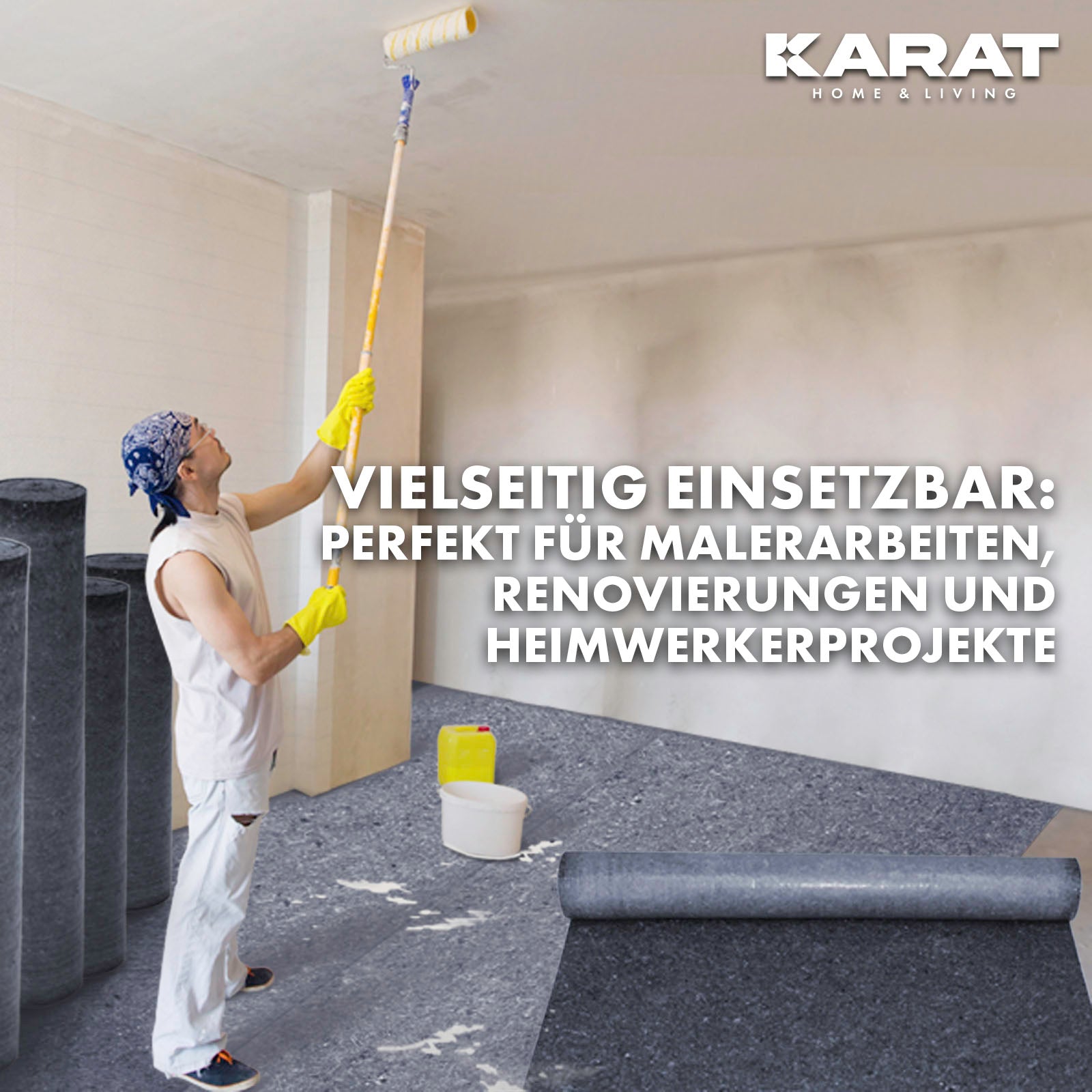 Painter's fleece | 180g/m² | Top quality | High-quality protective fleece for painting work