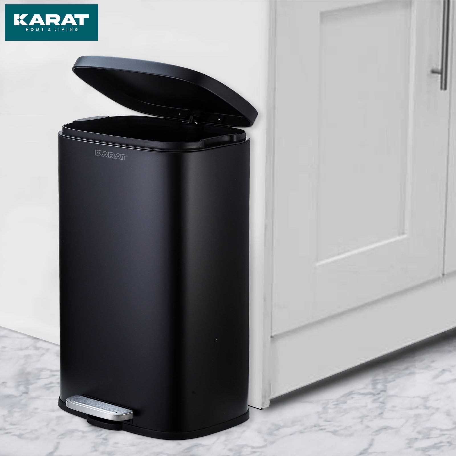 Waste Bin | Dustin | Stainless Steel | With Automatic Closure | 30 - 50 Litres