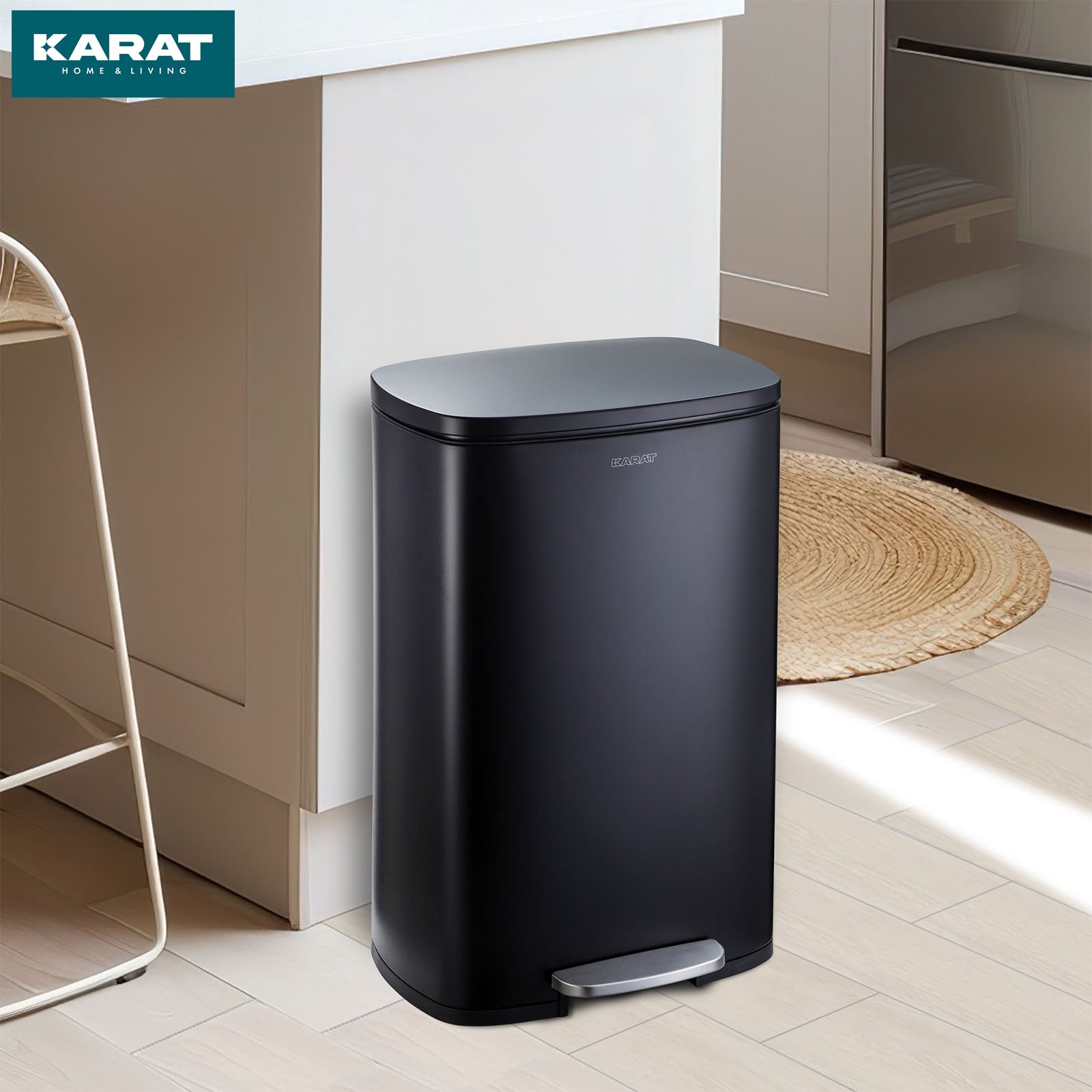 Waste Bin | Dustin | Stainless Steel | With Automatic Closure | 30 - 50 Litres