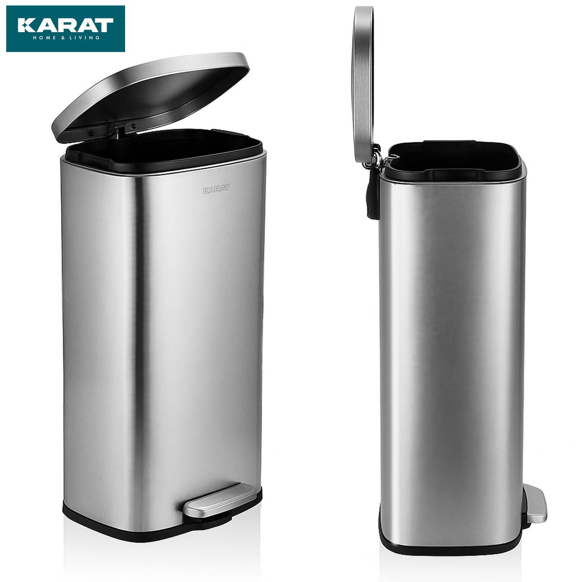 Waste Bin | Dustin | Stainless Steel | With Automatic Closure | 30 - 50 Litres