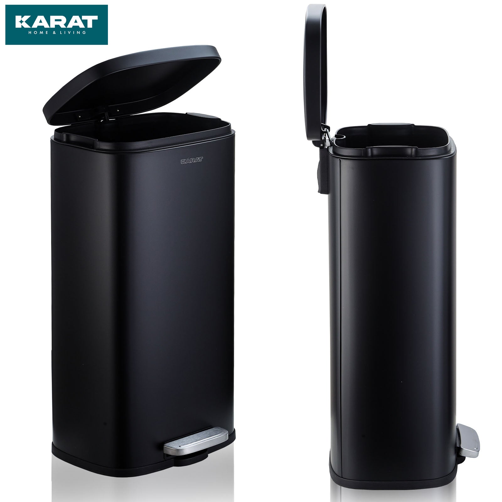 Waste Bin | Dustin | Stainless Steel | With Automatic Closure | 30 - 50 Litres