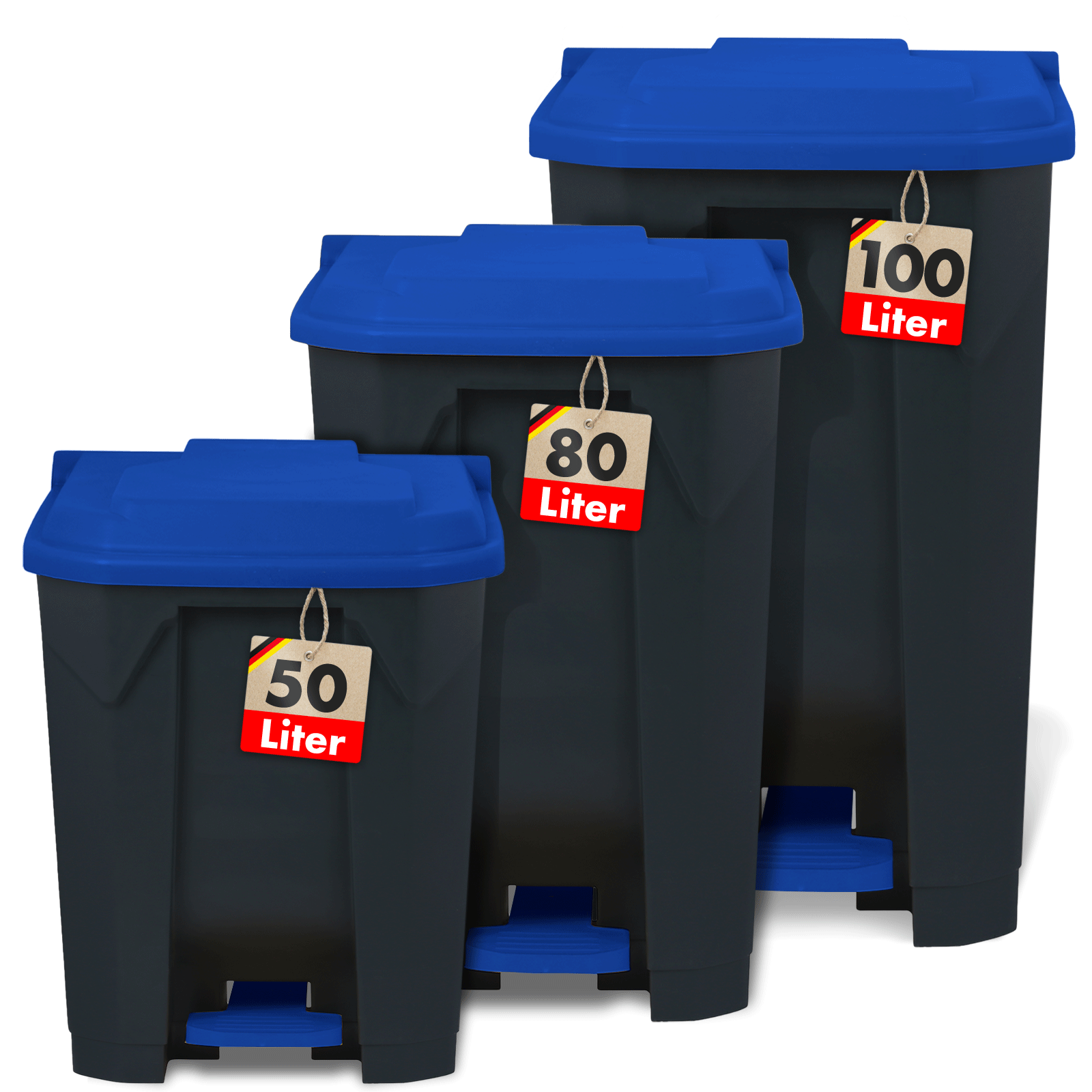 Waste bin | Olaf | Robust step-on waste bin | For household, office & commercial use | Various colours & sizes