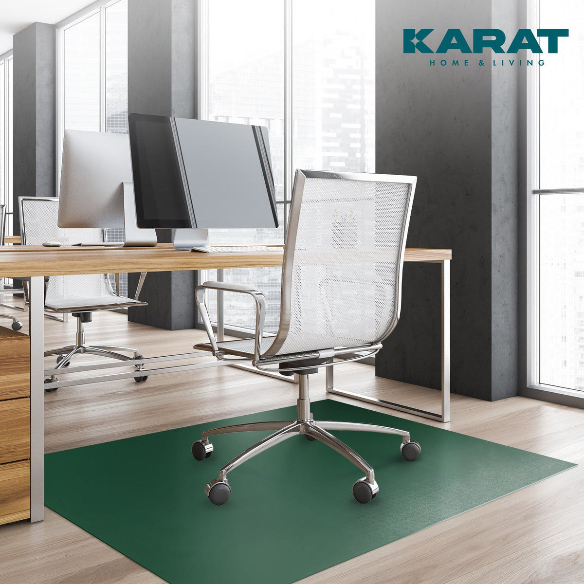 ✂ Floor protection mat for hard floors | Neo | Available in many colors | Custom cutting