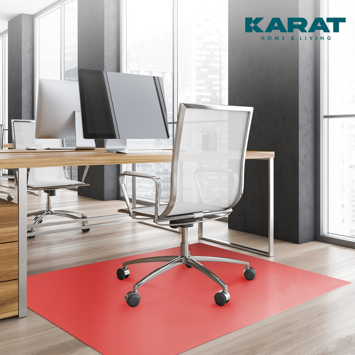 ✂ Floor protection mat for hard floors | Neo | Available in many colors | Custom cutting